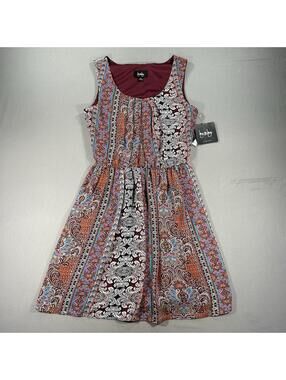 By and By Floral A-Line Dress Women's Size Small Boho Sundress